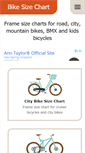 Mobile Screenshot of bikesizechart.com